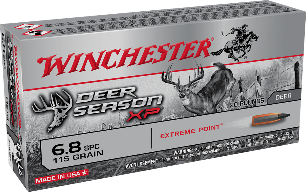 Ammunition Winchester Ammunition Ready Series 6.8mmSPC 6.8 SPC Deer Season XP Extreme Point 120gr 20Rd